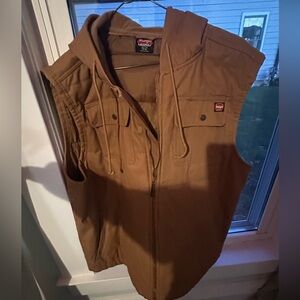 Men’s Wrangler Tan Workwear Vest